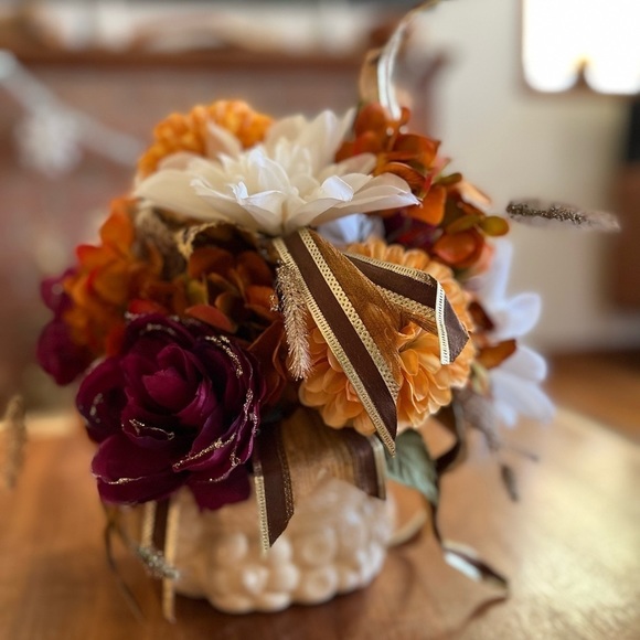 VINTAGE TURKEY PLANTER CENTERPIECE - Picture 8 of 10